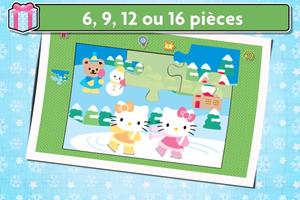 Hello Kitty Jeux de Puzzles de Noël pour Enfants capture d'écran 2