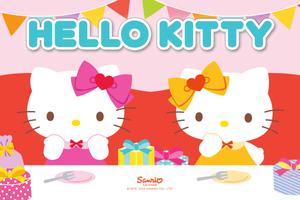 Hello Kitty игра-пазл ❤️ веселый сезон года постер