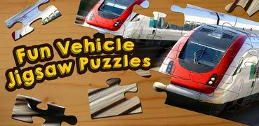 子供と大人のための車と電車のパズルゲーム
