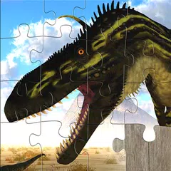 適合兒童和成人的恐龍拼圖遊戲