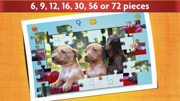 Dogs Jigsaw Puzzle Game Kids स्क्रीनशॉट 2