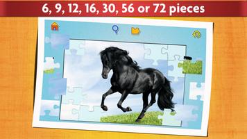 Horse Jigsaw Puzzles Game Kids اسکرین شاٹ 2