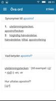 Svensk ordbok. Störst & gratis. تصوير الشاشة 2