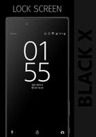 BLACK X Xperia Тема скриншот 1