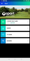 V sport golf card Affiche