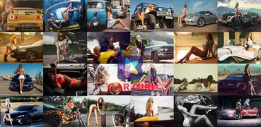 Sexy Car Girls Обои HD-4K (супер модель)