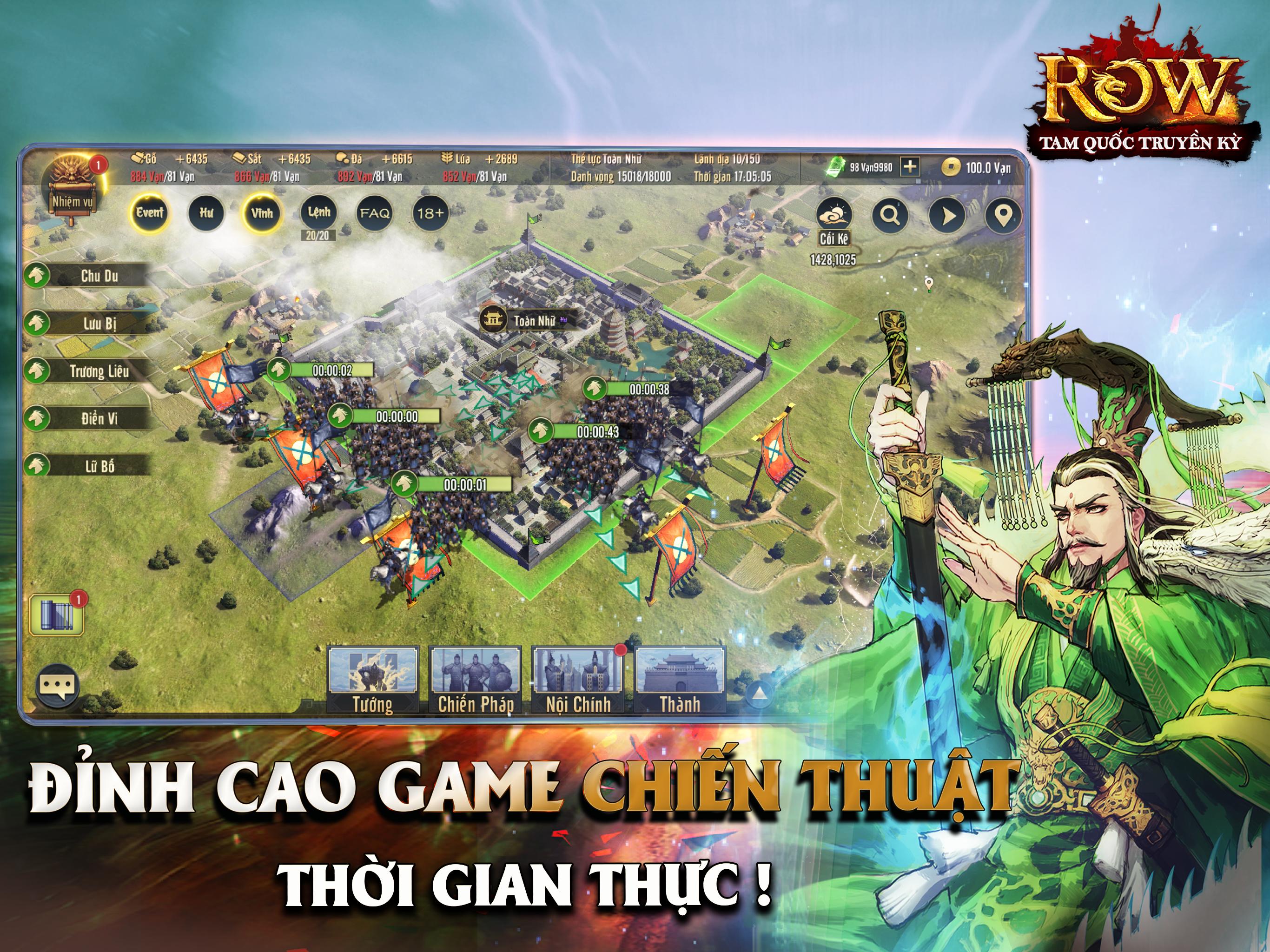 Row Tam Quốc Chí Truyền Kỳ VNG for Android - APK Download