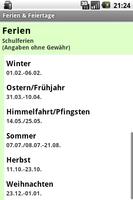 Ferien & Feiertage screenshot 1