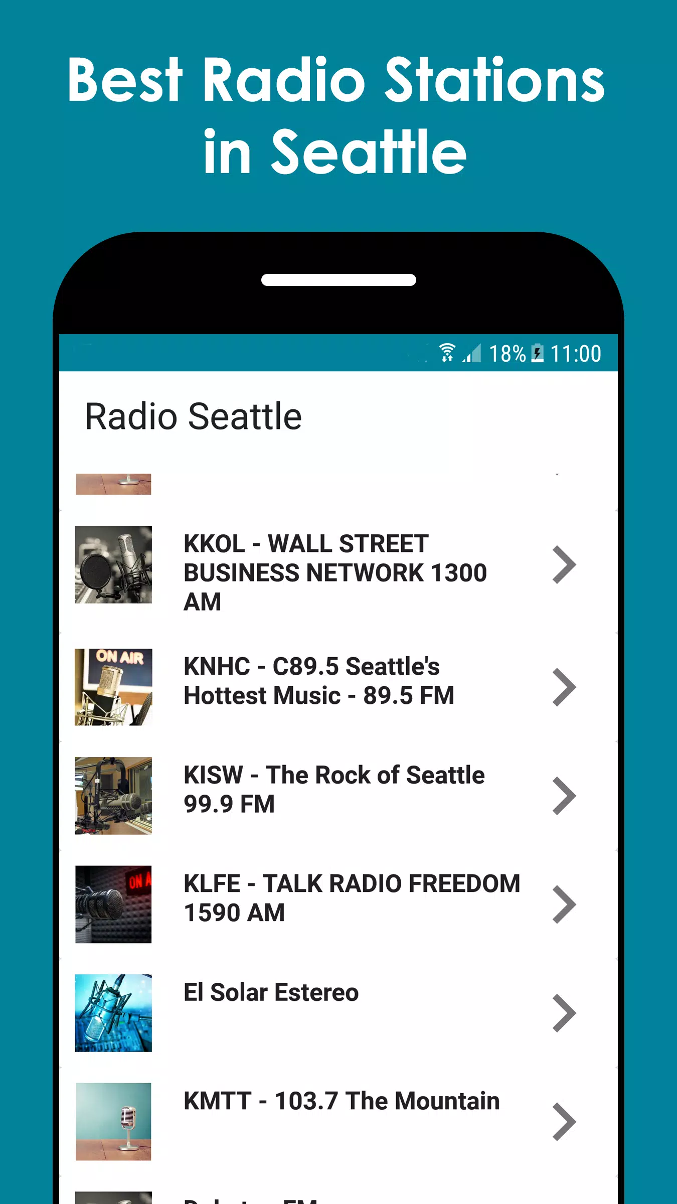Seattle Online Radio Stations APK للاندرويد تنزيل