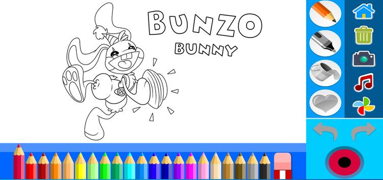Bunzo Bunny Coloring Book Draw screenshot 2