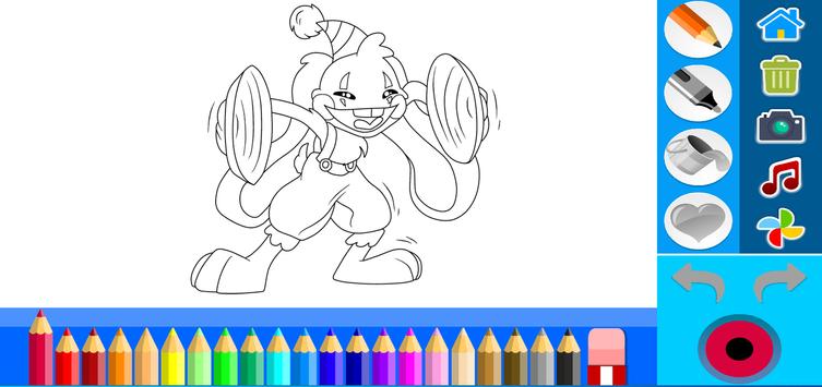 Bunzo Bunny Coloring Book Draw screenshot 3