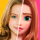 Toon app - princess camera آئیکن