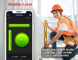 Bubble Level Tool : Ruler App poster