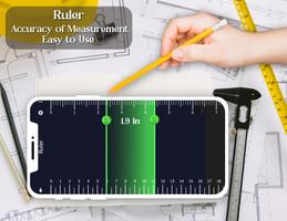 برنامه‌نما Bubble Level Tool : Ruler App عکس از صفحه