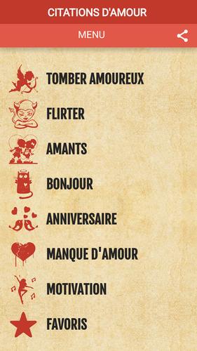 Citations D Amour Pour Seduire Pour Android Telechargez L Apk