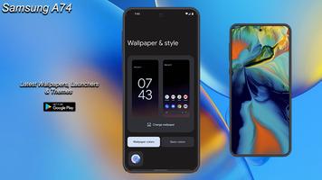 Samsung A74 Launcher Wallpaper постер