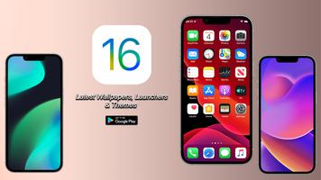 iPhone 16 Launcher & Wallpaper poster