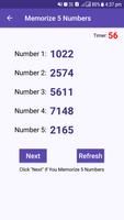 Memorize 5 Numbers الملصق