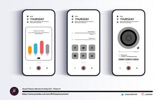 Shared KLWP Themes Vol 2 تصوير الشاشة 1