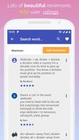 Mnemonic Dictionary - Fastest  скриншот 1