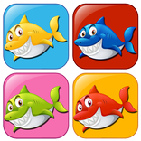 ”Shark memory game for kids