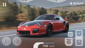 Drift Race Porsche Carrera 911 постер