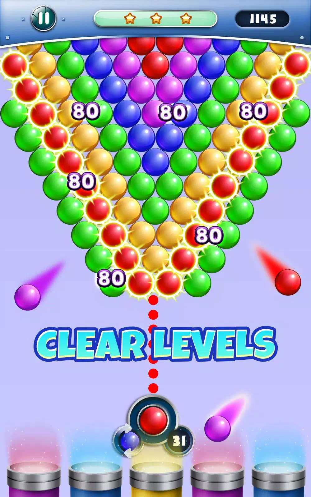 Bubble Shooter 3 Game, Bubble Shooter Game Level 1-9