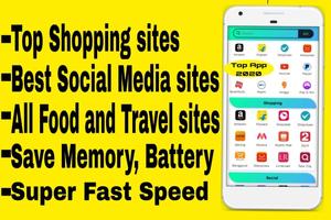 All In One Social Media,News,Sports,Shopping App Plakat