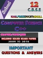 Class 12 Computer Science (C++) important question Plakat