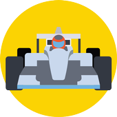 Formula racing coverage icon