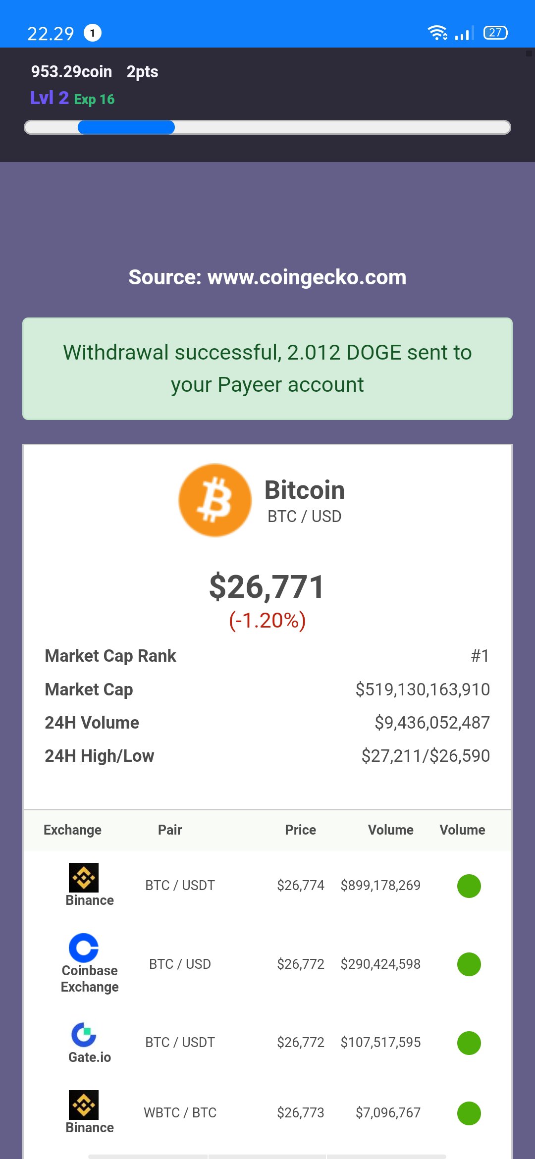 Cekip 比特币水龙头安卓版应用APK下载