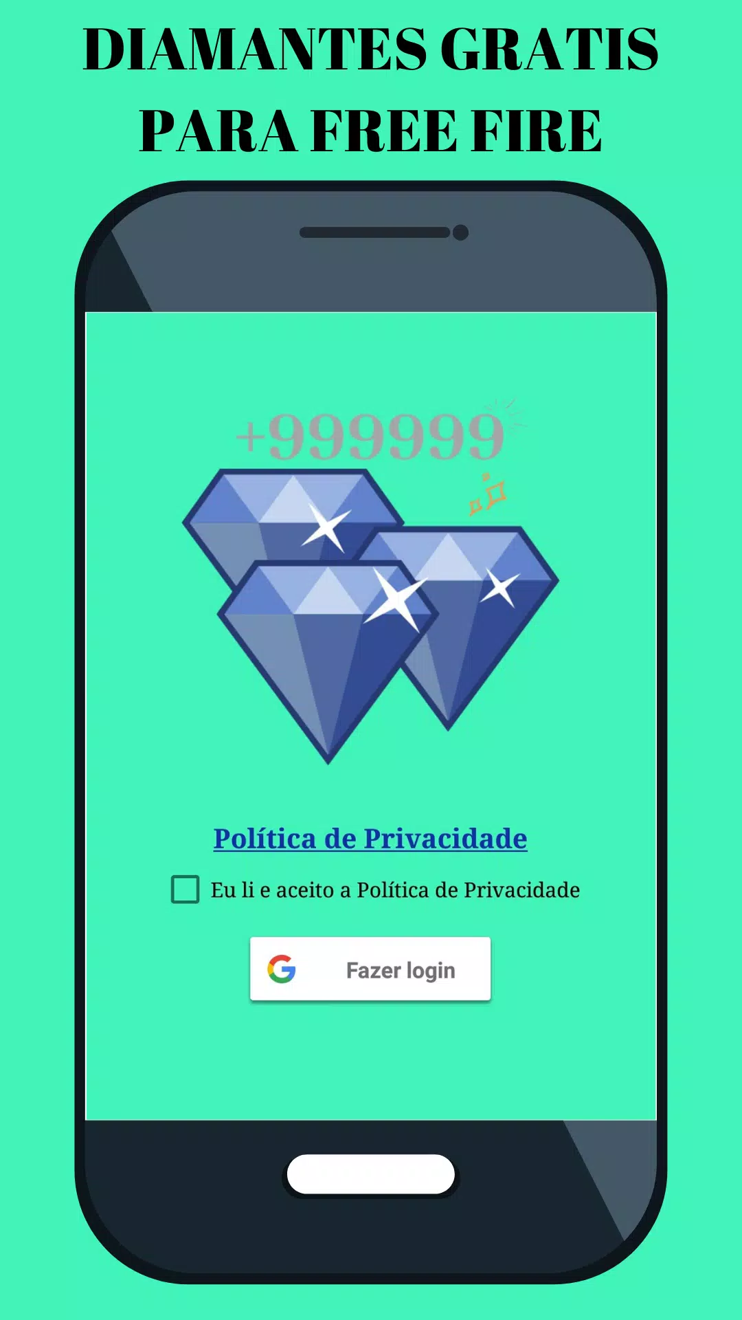 Abaixem este aplicativo pra ganhar diamante, Free Fire