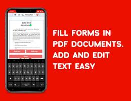 Fill & Sign PDF documents, add text and signatures-poster