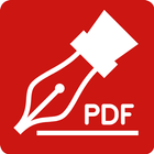 Icona Modificare PDF firma, scrivere