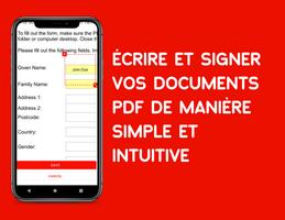 Modifier PDF, signer, écrire capture d'écran 1