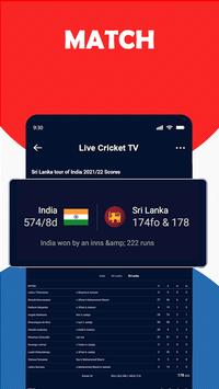 Live Cricket Tv : Score, Team screenshot 2