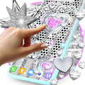 Серебряные живые обои