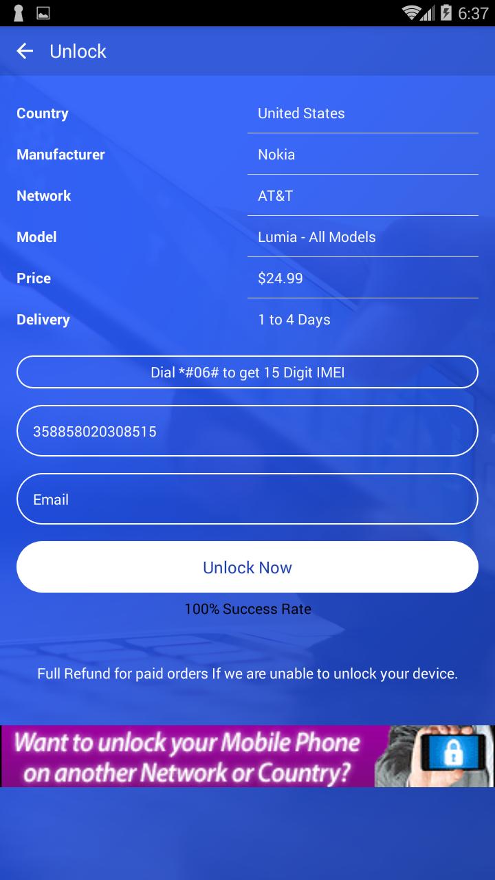 Free Mobile Sim Unlock For Nokia On Att Network For Android Apk Download