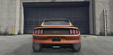 Driving Muscle Car Mustang GT