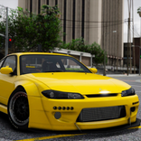 JDM Drift Silvia Black Racing