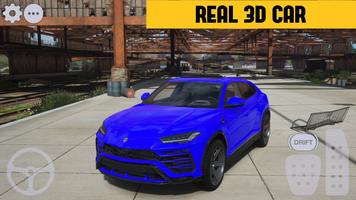 Lambo Urus SUV Parking Driver Affiche