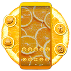 Orange Slice Theme Launcher icône