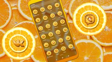 Orange Slice Theme Launcher スクリーンショット 1