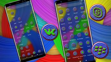3D Colorful Curve Theme screenshot 2