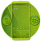 Green Leaf Drop Theme آئیکن
