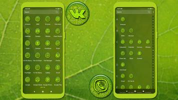 Green Leaf Drop Theme اسکرین شاٹ 3
