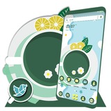 Green Lemon Tea Theme icône