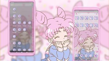 برنامه‌نما Kawaii Cute Girl Theme عکس از صفحه