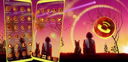 Lonely Girl Theme Launcher screenshot 4