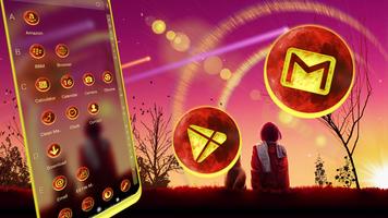 Lonely Girl Theme Launcher captura de pantalla 3